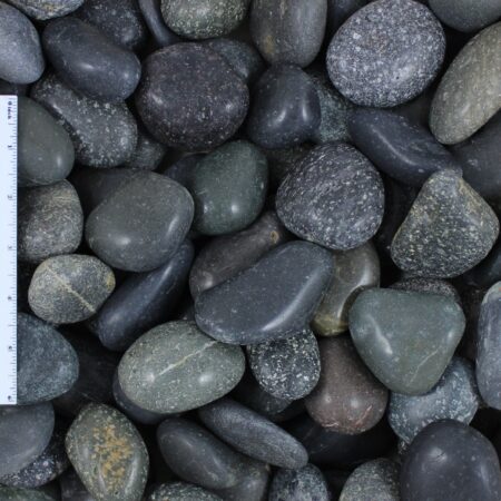 Polished Black Mexican Beach Pebble 1-2